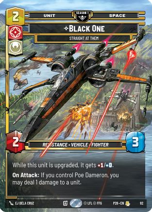 Black One - Straight At Them (92) (92) - Sector and Regional Promos Season 1 Foil