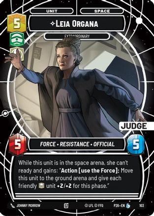 Leia Organa - Extraordinary (103) - Judge Promos Foil