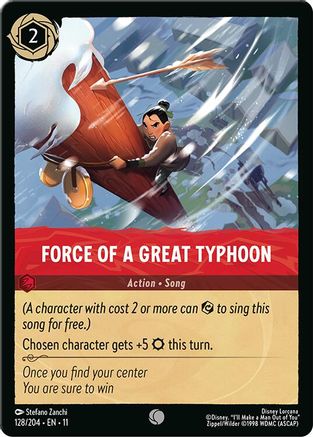 Force of a Great Typhoon (128/204) - Winterspell Cold Foil