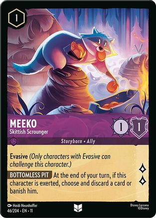 Meeko - Skittish Scrounger (46/204) - Winterspell Cold Foil