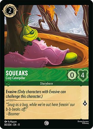 Squeaks - Cozy Caterpillar (80/204) - Winterspell Cold Foil
