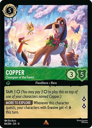 Copper - Champion of the Forest (84/204) - Winterspell Cold Foil