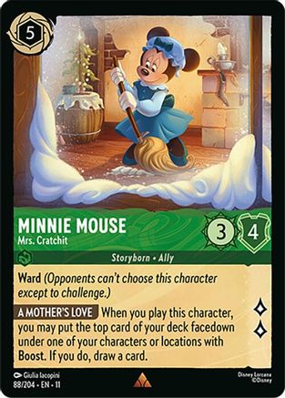 Minnie Mouse - Mrs. Cratchit (88/204) - Winterspell Cold Foil