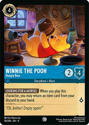Winnie the Pooh - Hungry Bear (151/204) - Winterspell Cold Foil
