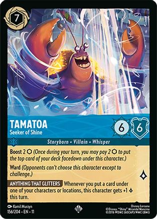 Tamatoa - Seeker of Shine (156/204) - Winterspell Cold Foil