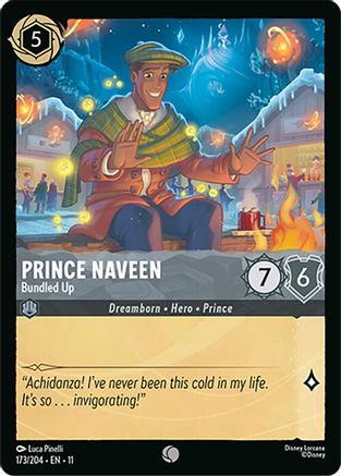 Prince Naveen - Bundled Up (173/204) - Winterspell Cold Foil