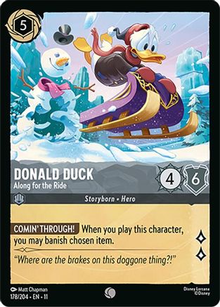 Donald Duck - Along for the Ride (178/204) - Winterspell Cold Foil