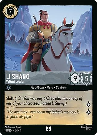 Li Shang - Valiant Leader (183/204) - Winterspell