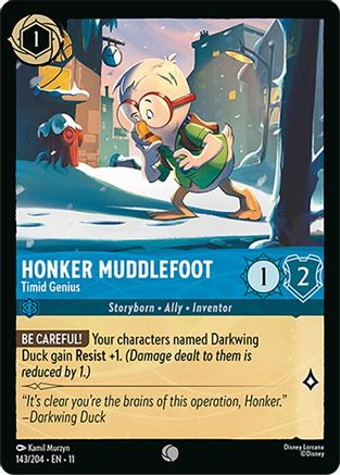 Honker Muddlefoot - Timid Genius (143/204) - Winterspell Cold Foil