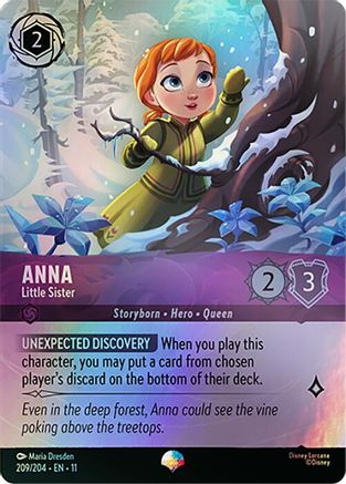 Anna - Little Sister (Epic) (209/204) - Winterspell Holofoil