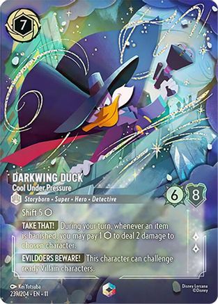 Darkwing Duck - Cool Under Pressure (Enchanted) (239/204) - Winterspell Holofoil