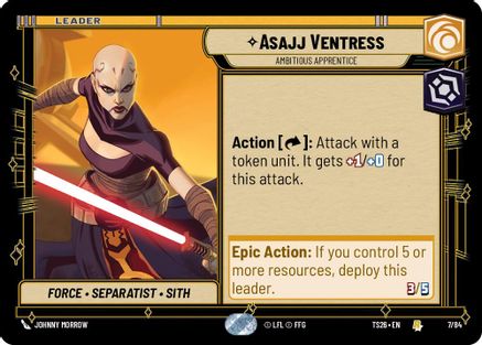 Asajj Ventress - Ambitious Apprentice (7/84) - Twin Suns