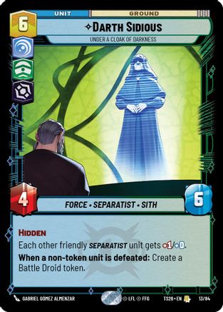 Darth Sidious - Under a Cloak of Darkness (13/84) - Twin Suns