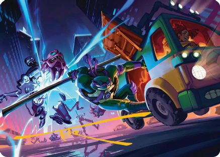 Donatello, Rad Scientist Art Card (Gold-Stamped Signature) (ASTMT-047) - Art Series: Teenage Mutant Ninja Turtles