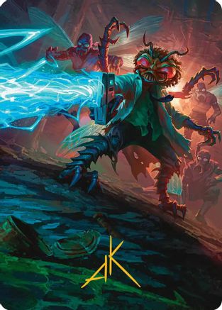 Baxter, Exzzperimental Zzientist Art Card (Gold-Stamped Signature) (ASTMT-051) - Art Series: Teenage Mutant Ninja Turtles