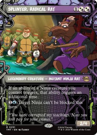 Splinter, Radical Rat (Showcase) (TMT-251) - Teenage Mutant Ninja Turtles Foil