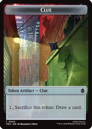 Clue // Rat Double-Sided Token (TMC-2 // 6) - Commander: Teenage Mutant Ninja Turtles