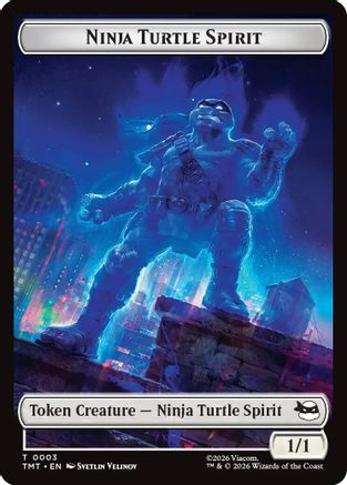 Ninja Turtle Spirit // Food Double-Sided Token (TMT-3 // 8) - Teenage Mutant Ninja Turtles
