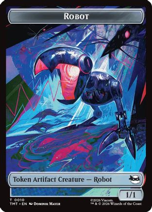 Robot // Mutagen Double-Sided Token (TMT-10 // 9) - Teenage Mutant Ninja Turtles Foil