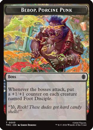 Bebop, Porcine Punk (TMC-005) - Commander: Teenage Mutant Ninja Turtles