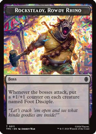 Rocksteady, Rowdy Rhino (TMC-011) - Commander: Teenage Mutant Ninja Turtles