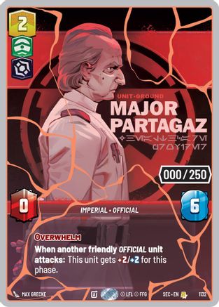 Major Partagaz - Healthcare Provider (Serialized) (Rose Gold) (1132) - Secrets of Power Foil
