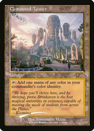Command Tower (Strixhaven: Omens of Chaos) (MEDIA-001) - Media Promos Foil