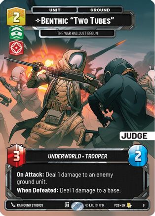 Benthic "Two Tubes" - The War Has Just Begun (9) - Judge Promos Foil