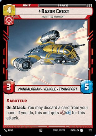 Razor Crest - Outfitted Armament (2/2) - Event Exclusive Promos Foil
