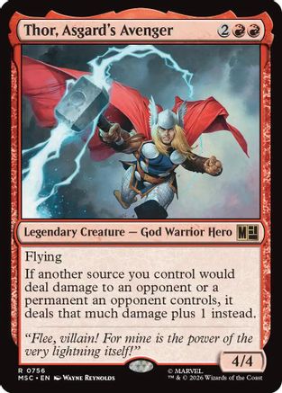 Thor, Asgard's Avenger (MSC-756) - Commander: Marvel Super Heroes