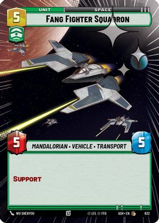 Fang Fighter Squadron (Hyperspace Foil) (632) - Ashes of the Empire Foil