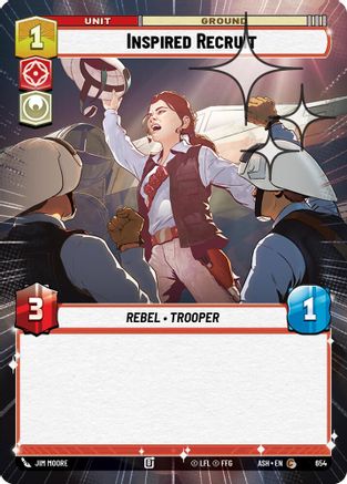 Inspired Recruit (Hyperspace Foil) (654) - Ashes of the Empire Foil