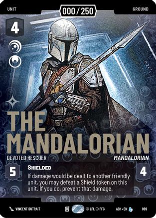 The Mandalorian - Devoted Rescuer (Serialized) (889) - Ashes of the Empire Foil