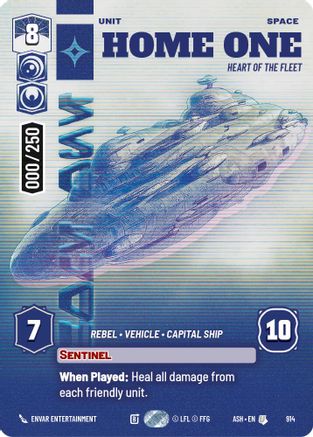 Home One - Heart of the Fleet (Serialized) (914) - Ashes of the Empire Foil