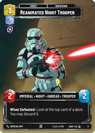 Reanimated Night Trooper (5) - Ashes of the Empire Weekly Play Promos