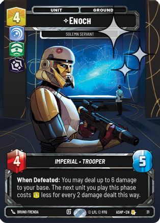 Enoch - Solemn Servant (Foil) (21) - Ashes of the Empire Weekly Play Promos Foil