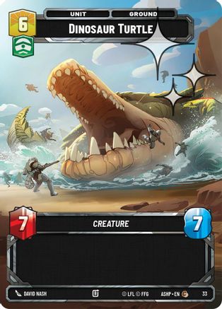 Dinosaur Turtle (Foil) (33) - Ashes of the Empire Weekly Play Promos Foil