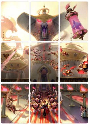 Reign of Jafar Puzzle Insert (Set of 9) (Version 1 of 2) - Reign of Jafar