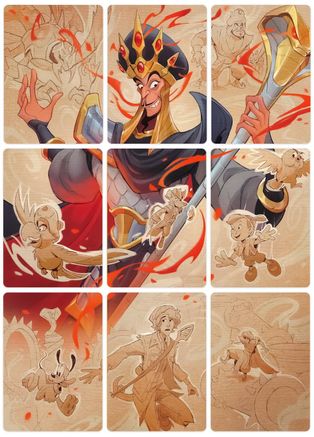 Reign of Jafar Puzzle Insert (Set of 9) (Version 2 of 2) - Reign of Jafar