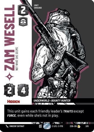 Zam Wesell - Not What She Seems (3/6) - 2026 Convention Exclusive Foil
