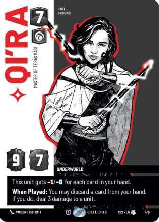 Qi'ra - Master of Teras Kasi (4/6) - 2026 Convention Exclusive Foil