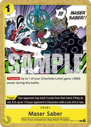 Maser Saber (OP17-117) - The World's Strongest Warriors