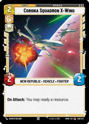 Corona Squadron X-Wing (209/272) - Homeworlds