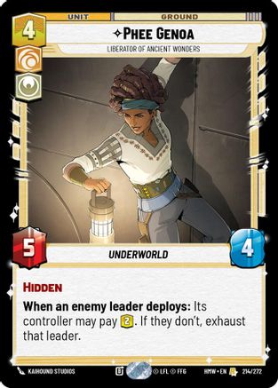 Phee Genoa - Liberator of Ancient Wonders (214/272) - Homeworlds