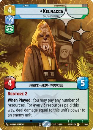 Kelnacca - Solitary Master (Hyperspace Foil) (546) - Homeworlds Foil