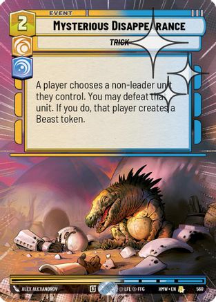 Mysterious Disappearance (Hyperspace Foil) (568) - Homeworlds Foil