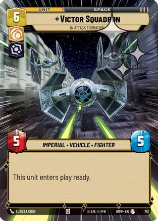 Victor Squadron - In Attack Formation (Hyperspace Foil) (713) - Homeworlds Foil