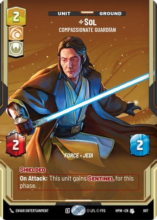 Sol - Compassionate Guardian (Prestige Foil) (887) - Homeworlds Foil