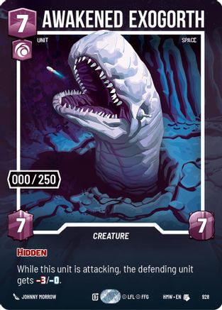 Awakened Exogorth (Serialized) (928) - Homeworlds Foil