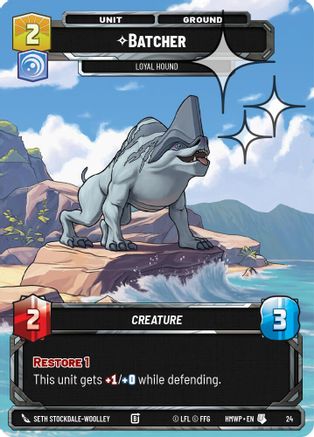 Batcher - Loyal Hound (Foil) (24) - Homeworlds Weekly Play Promos Foil